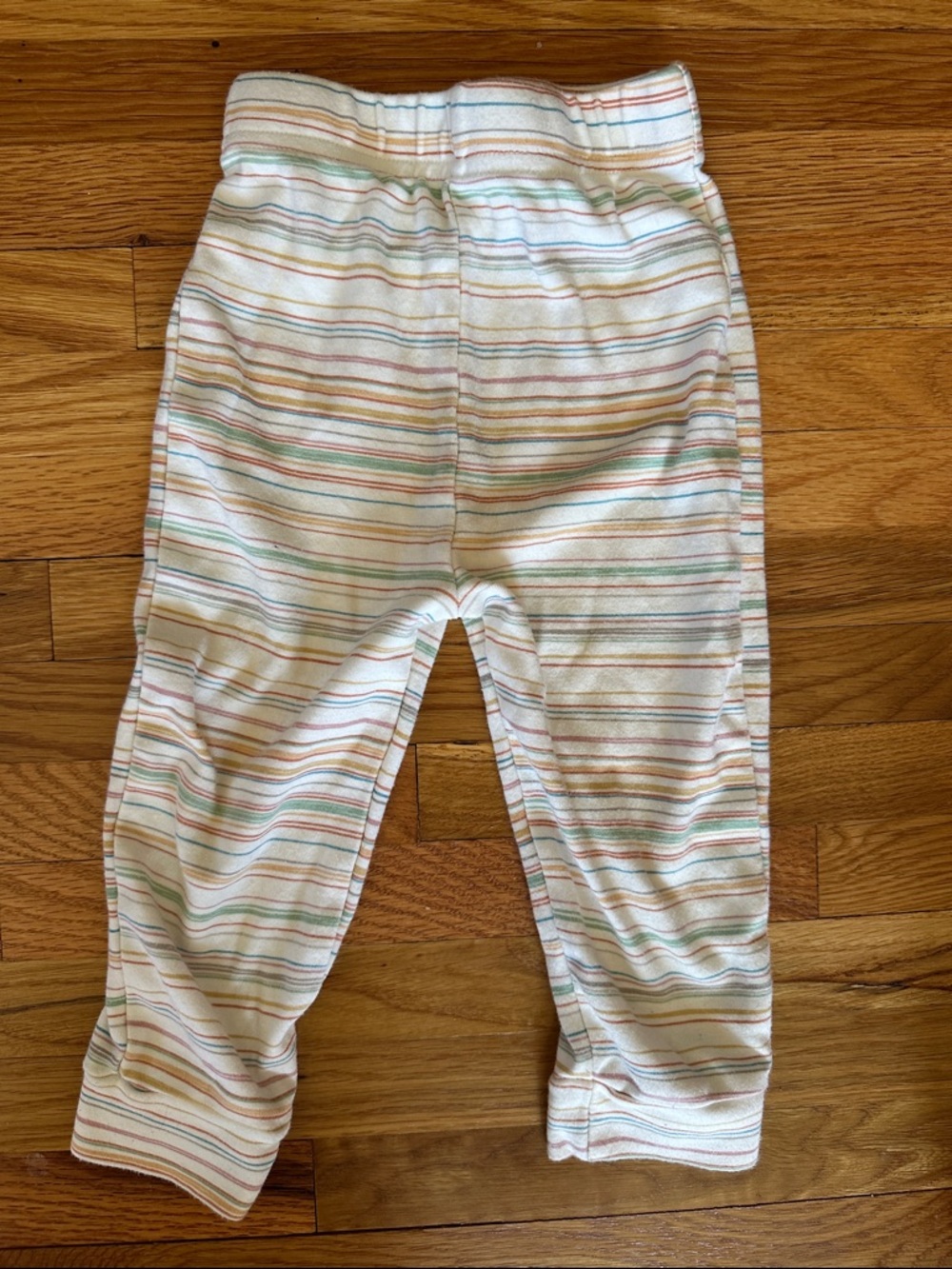 Goumi Boardwalk Stripe Baby Leggings - White/Multicolor 12-18M